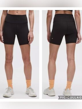 EUC Lululemon Athletica Women’s Wunder Train High-Rise Black Shorts 6”
